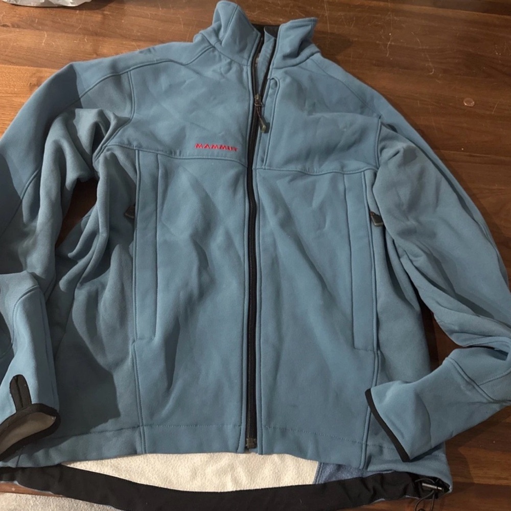 Mammut Wind Stopper Jacket, Coat, Fall, Outdoor, Gorpcore, Blue, L